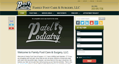 Desktop Screenshot of patelpodiatry.com